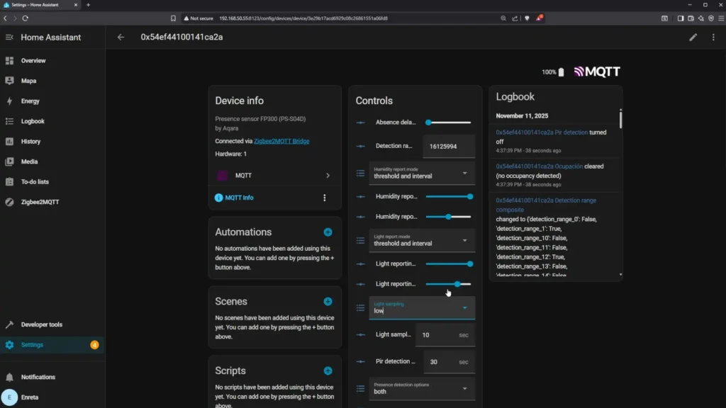 Sensor Presencia Aqara FP300